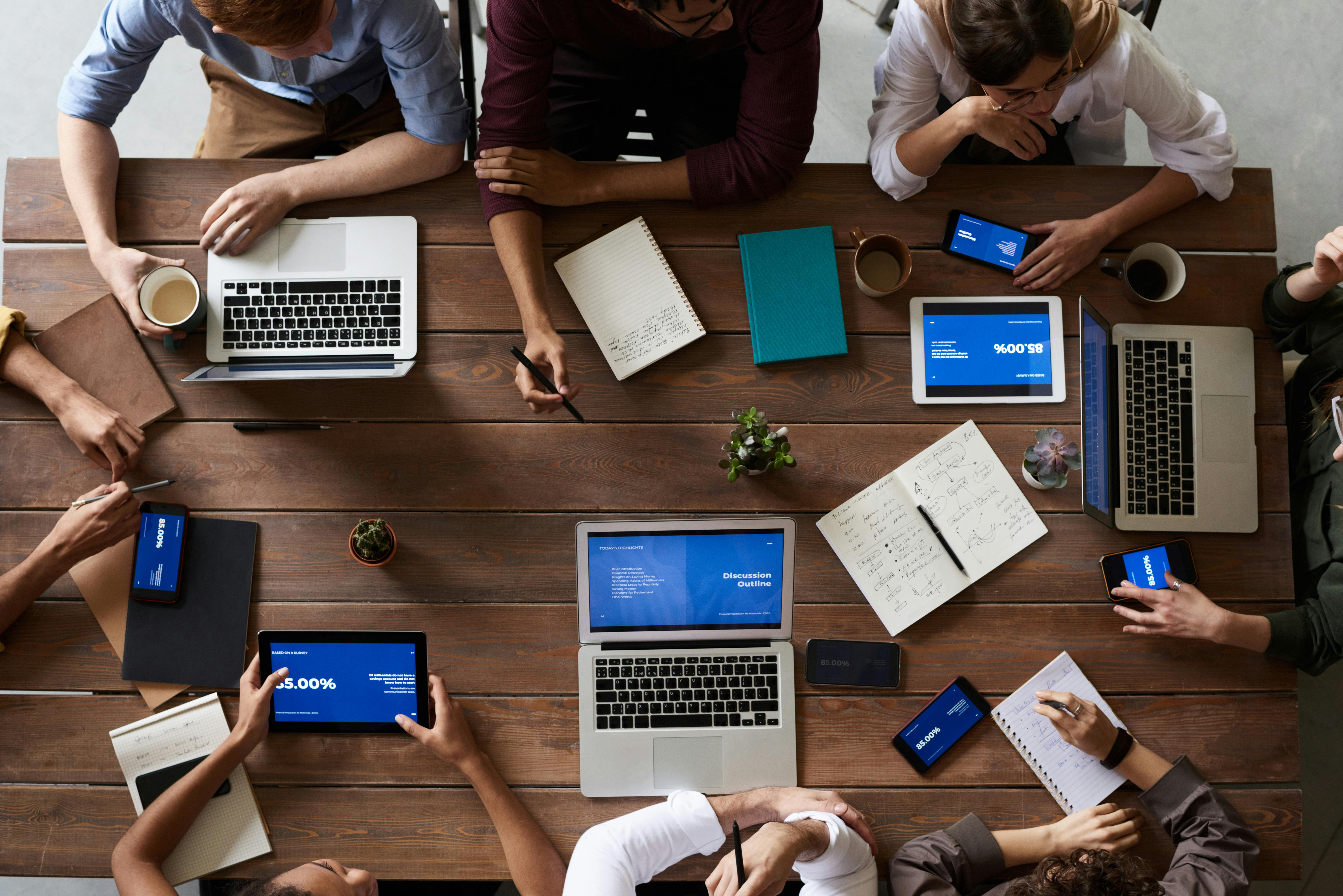 Creative marketing team planning a growth campaign